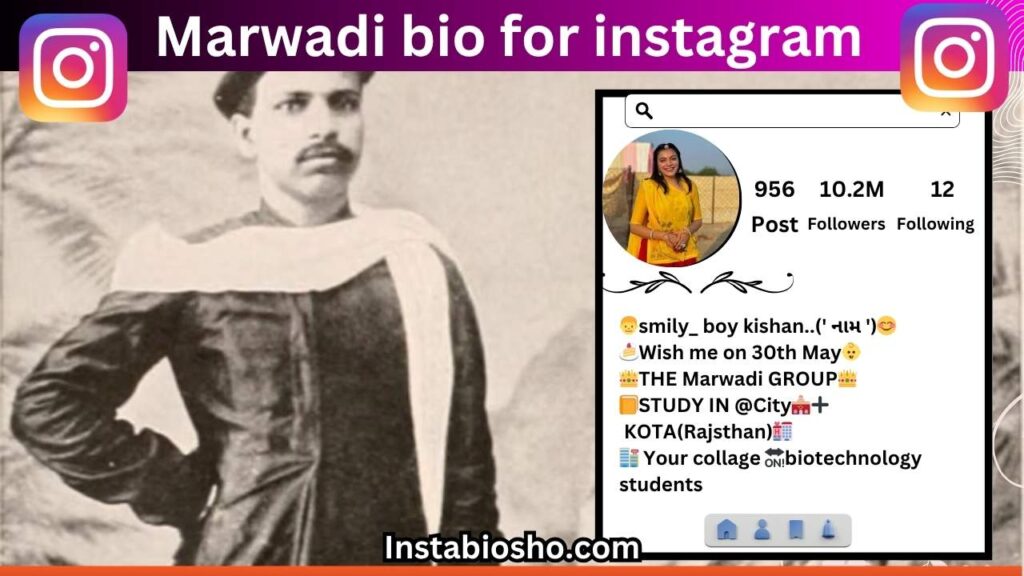 Marwadi bio for instagram